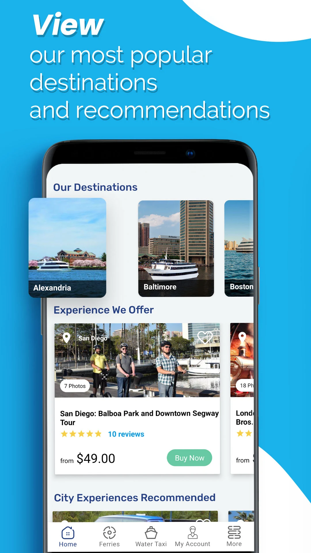 City Experiences screenshot